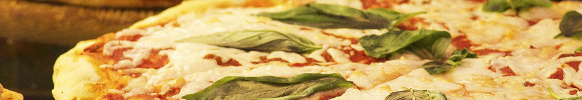 Eating Italian Pizza at DiMaio's Italian Ristorante & Pizzeria restaurant in Hellertown, PA.
